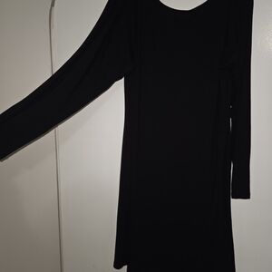 Old Navy Classic Black Long Sleeve Dress